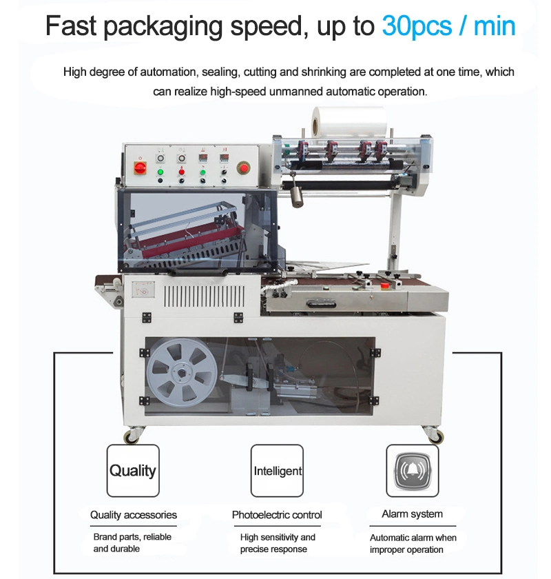 Book L Bar Sealer POF Shrink Film Machine Packing/Tea Box Automatic L Sealer Shrink Packing Machine