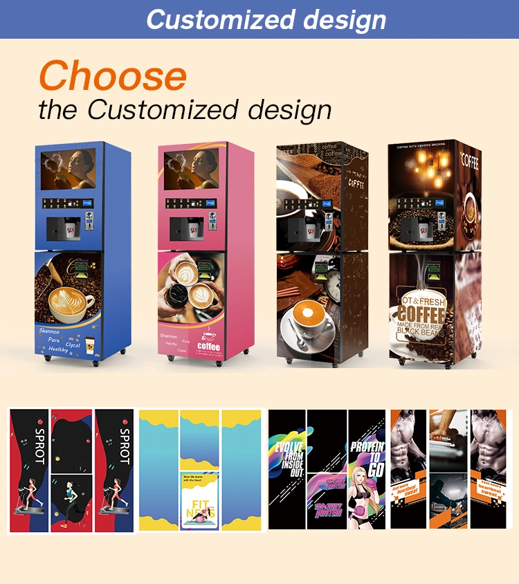 Commercial Tea Juice Milk Coffee Vending Machine Cup Dispenser